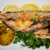 Whole Portuguese Sea Bass Grilled