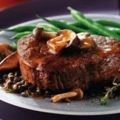 Filet Mingnon in a Madeira Wine Sauce With Mushrooms